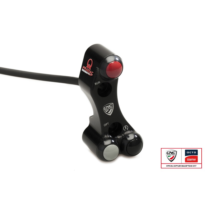 CNC Racing PRAMAC RACING LIMITED EDITION Right Hand Side Billet Switch for use with OE & Brembo RCS Brake Master Cylinders for Ducati 1198 / 1098/ 848 & Desmosedici RR CNC Racing PRAMAC RACING LIMITED EDITION Right Hand Side Billet Switch for use with OE & Brembo RCS Brake Master Cylinders for Ducati 1198 / 1098/ 848 & Desmosedici RR